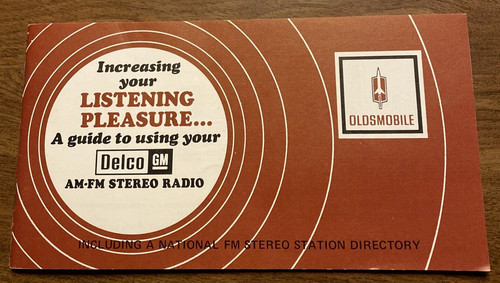 Oldsmobile delco fm - delco, am-fm